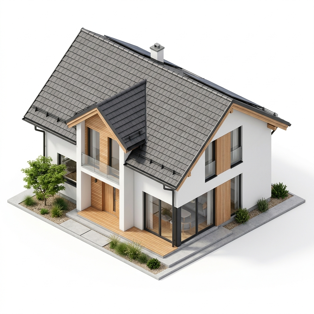 Satteldach 3D